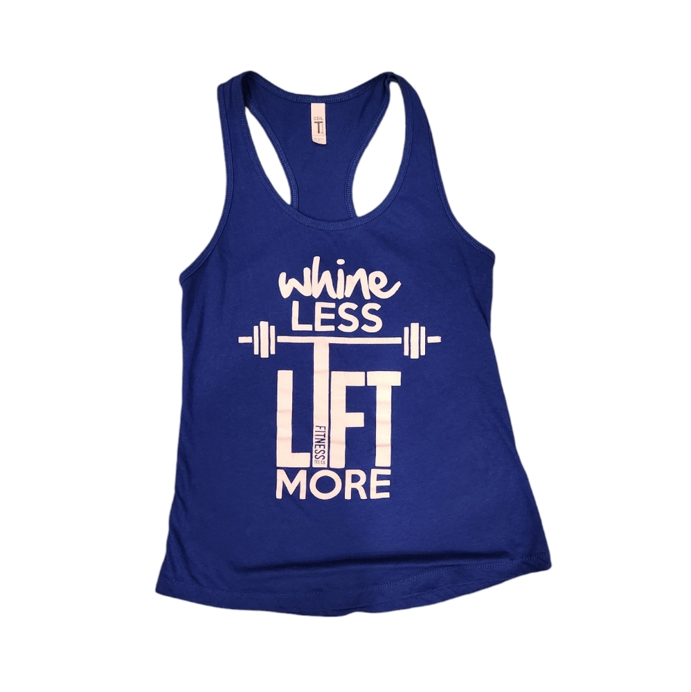 Fitness Tee Whine Less Lift More Racerback T Shirt